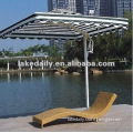 beach lounge with canopy